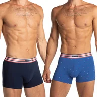 Majtki męskie - Bokserki Męskie z Bawełny LAMA Wygodne Modne Majtki z Nadrukiem 2-PAK - XXL - miniaturka - grafika 1