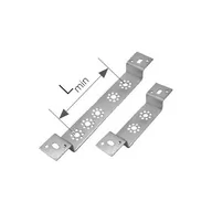 Akcesoria hydrauliczne - KAN-therm Płytka montażowa do podejść do baterii osadzona, podwójna L-50mm HAL724 - miniaturka - grafika 1