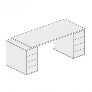 PLAN Zestaw BLOCK B03, biały/naturalny dąb 611442 - Zestawy mebli biurowych - miniaturka - grafika 4