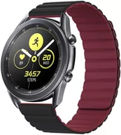 Akcesoria do smartwatchy - Uniwersalny pasek Beline Watch Magnetic 20 mm Czarno-czerwony (5905359814344) - miniaturka - grafika 1