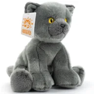 Maskotki i pluszaki - Kot Rosyjski Niebieski Maskotka 24 cm Kotek Jak Żywy Puszysty Pluszak - miniaturka - grafika 1