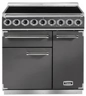 Kuchenki elektryczne - Kuchnia z płytą indukcyjną FALCON Deluxe 90 Szary szczotkowany nikiel - miniaturka - grafika 1