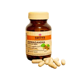 ASHWAGANDHA EKSTRAKT (450 mg) Suplement diety, 60 kaps. - SATTVA - Witaminy i minerały - miniaturka - grafika 1