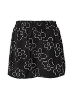 Spodenki damskie - Urban Classics Damskie szorty AOP Viscose Resort, Blackflower, Czarny kwiat, 3XL - miniaturka - grafika 1