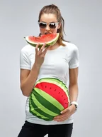 Bluzki damskie - BLUZKA Koszulka Ciążowa ARBUZ rozmiar S dla Mamy - miniaturka - grafika 1