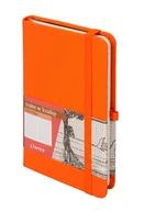 Notesy i bloczki - Antra Notes A6 Secesja, kratka, pomarańczowy - miniaturka - grafika 1