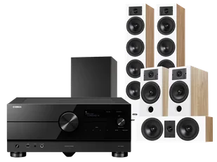 Kino domowe Yamaha RX-A8A (czarny) + Diva 6 + 3 + 7 (dąb) + Basso 880 - Kino domowe - miniaturka - grafika 1
