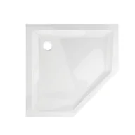Brodziki prysznicowe - Brodzik do kabiny prysznicowej Gracio pięciokątny 90x90x4.5 cm połysk Wellneo - miniaturka - grafika 1