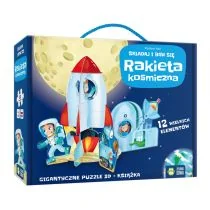 Zielona Sowa Puzzle 3D 12 elementów Składaj i baw się Rakieta - Puzzle - miniaturka - grafika 2