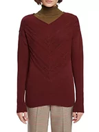 Swetry damskie - ESPRIT Collection Sweter damski 102EO1I333, 601/BORDEAUX RED 2, XL, 601/bordowy czerwony 2, XL - miniaturka - grafika 1