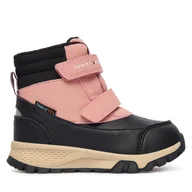 Buty dla dziewczynek - Śniegowce Tommy Hilfiger Velcro Bootie T1A5-34048-1592 M Czarny - miniaturka - grafika 1