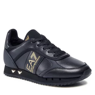 Sneakersy damskie - Emporio Armani Sneakersy EA7 X8X119 XK291 R384 Triple Blk/Gold Eobu - grafika 1