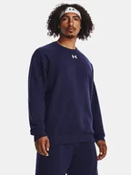 Bluzy męskie - Bluza męska dresowa UNDER ARMOUR FLEECE CREW 1379755-410 Granatowy - miniaturka - grafika 1