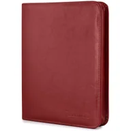Teczki i aktówki - Aktówka teczka skórzana bordowa Beltimore biwuar A4 S78 czerwony - miniaturka - grafika 1