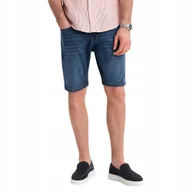 Spodenki męskie - Męskie jeansowe szorty ciemnoniebieskie spodenki Ombre OM-SRDS-0171 V3 XXL - miniaturka - grafika 1