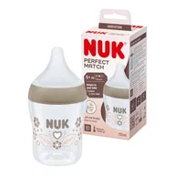 Butelki dla niemowląt - NUK Perfect Match Antykolkowa butelka dla niemowląt 0m+ z silikonowym smoczkiem S 150ml - miniaturka - grafika 1