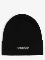 Czapki damskie - Calvin Klein - Czapka damska z dodatkiem kaszmiru, czarny - miniaturka - grafika 1