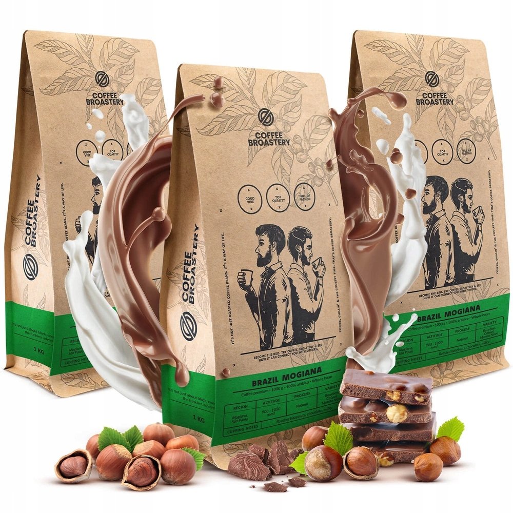 Zestaw Kawa Ziarnista Arabica Coffee Broastery Brazylia Mogiana 3x1kg 3kg