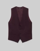 Kamizelki męskie - kamizelka do zestawu lido slim fit bordowa - miniaturka - grafika 1