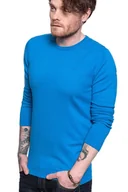 Swetry męskie - Męski Sweter Wrangler Crew Knit Directoire Blue W8A0Pdxkl-M - miniaturka - grafika 1