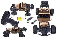 Zabawki zdalnie sterowane - Autko Zdalnie Sterowane MONSTER TRUCK METAL GOLD dla Dzieci samochód RC auto Off-Road 20x11x12 gold - miniaturka - grafika 1