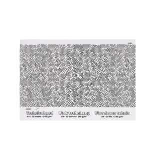 Blok techniczny biały STRIGO A4 10 kartek 240g klejony od góry Labirynt - Szkolne artykuły papiernicze - miniaturka - grafika 1
