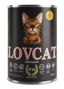Lovcat Pure Salmon puszka 375g - Mokra karma dla kotów - miniaturka - grafika 1