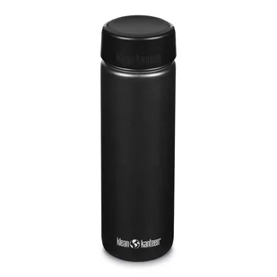 Butelka termiczna Klean Kanteen Wide mit Wide Loop Cap 800 ml Black - Shakery i bidony sportowe - miniaturka - grafika 1