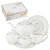 Serwisy do kawy i herbaty - Serwis do herbaty na 6 osób porcelanowy Zestaw prezentowy PIAF - miniaturka - grafika 1