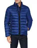 Kurtki męskie - Geox Męska kurtka M Dennie Short JKT (Quilted Jacket, Blue Ink/Slate Brown, XXL - miniaturka - grafika 1