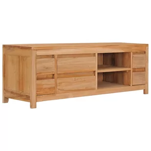 vidaXL Szafka pod telewizor, 120x30x40 cm, lite drewno tekowe - Szafki RTV - miniaturka - grafika 1