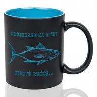 Kubki - Kubek Grawer NIEBIESKI PREZENT DLA Męża Poszedłem na ryby kiedyś wrócę Wz - miniaturka - grafika 1