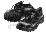 Botki męskie - krótkie glany STEEL - WHITE / BLACK (3 dziurki)-39 - miniaturka - grafika 1