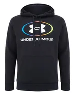 Bluzy męskie - Bluza męska z kapturem Under Armour Rival Fleece 1361557-001 - miniaturka - grafika 1