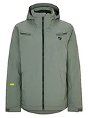 Kurtki męskie - Ziener TAFAR Męska kurtka narciarska/snowboardowa | oddychająca, wodoszczelna, green mud, 50 - miniaturka - grafika 1