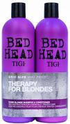 Zestawy kosmetyków damskich - Tigi Bed Head Dumb Blonde Shampoo szampon do włosów blond 750ml + Dumb Blonde Conditioner odżywka do włosów blond 750ml - miniaturka - grafika 1