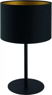 Nowodvorski Stojąca LAMPA stołowa ALICE 9091 abażurowa LAMPKA biurkowa czarna złota 9091 - Lampy stojące - miniaturka - grafika 1