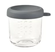 Zestawy naczyń dla dzieci - BEABA Pojemnik słoiczkek szklany z zamknięciem 250 ml Mineral - miniaturka - grafika 1