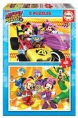 Puzzle - G3 Puzzle 2x48 Myszka Miki i raźni rajdowcy Nowa - miniaturka - grafika 1