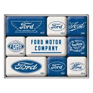 Dekoracje domu - 83123 Magnesy (9szt) Ford Logo Evolution - miniaturka - grafika 1