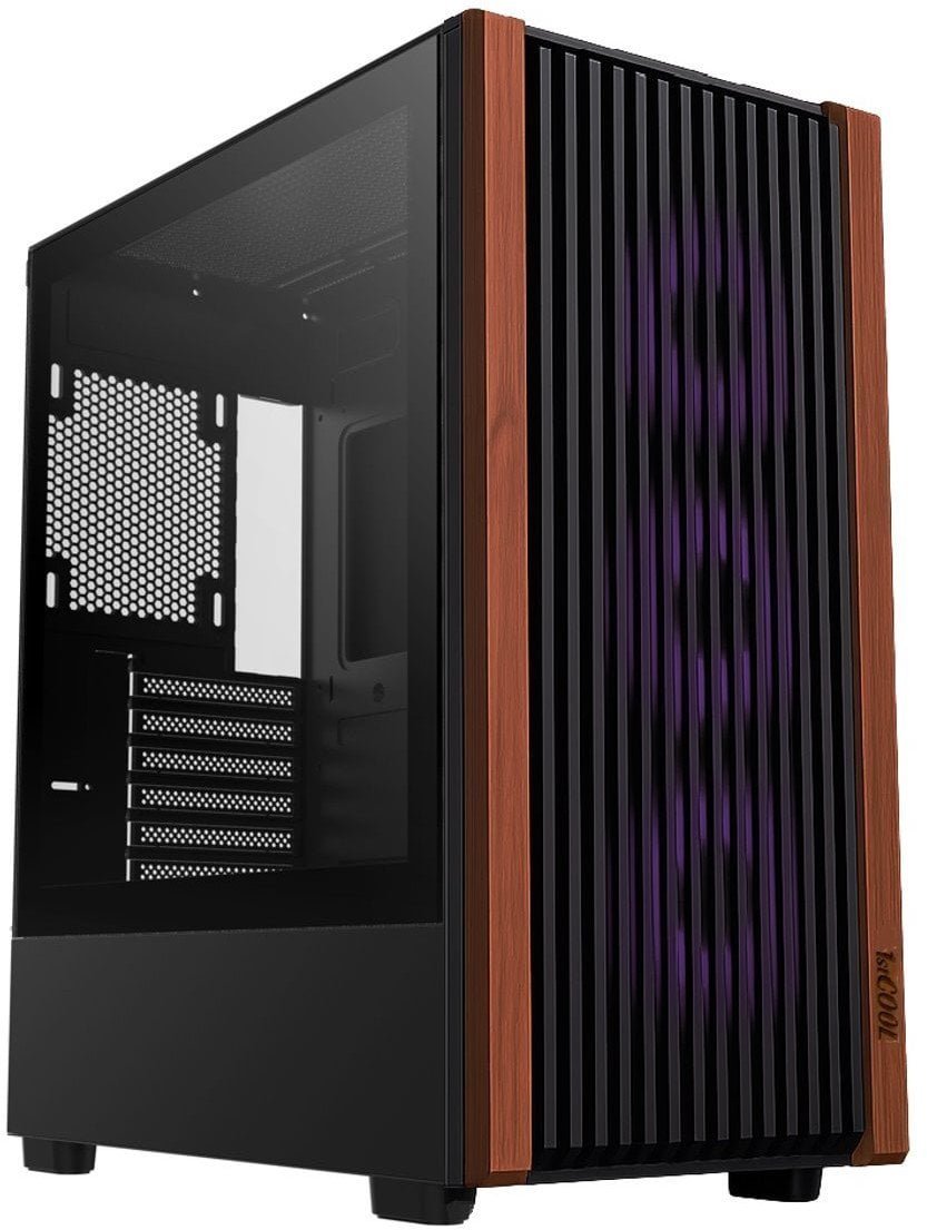 1stCOOL skříň G6 Noble, Mid Tower, ATX, AU, Průhledná Bočnice, Černá