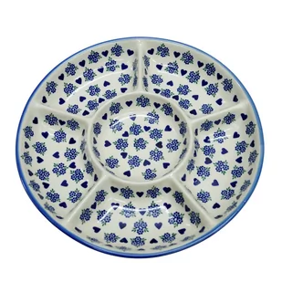 Ceramiczna półmisek dzielony Ceramika Bolesławiec - Miski i półmiski - miniaturka - grafika 1