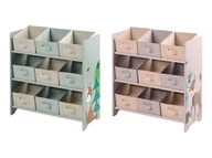 Półki i regały dla dzieci - LIVARNO Regał z 9 wyjmowanymi pudełkami z materiału - miniaturka - grafika 1