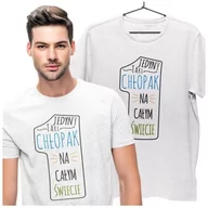 Walentynki - KOSZULKA NA WALENTYNKI PREZENT DLA CHŁOPAKA JEDYNY CHŁOPAK - miniaturka - grafika 1