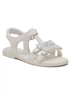 Geox Sandały J S.Karly G.G J1535G 000NF C1000 S Biały - Buty dla dziewczynek - miniaturka - grafika 1