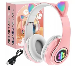 Słuchawki dla Dzieci Kocie Uszy LED RGB Bluetooth MALATEC - Słuchawki - miniaturka - grafika 2