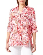 Bluzki damskie - GERRY WEBER Edition Damska bluzka 860039-66264, fioletowa/różowa/czerwona/pomarańczowa, nadruk: 38, liliowy/różowy/czerwony/pomarańczowy nadruk - miniaturka - grafika 1