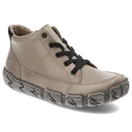 Botki damskie - Beżowe Botki Rieker Damskie Eleganckie Obuwie Na Jesień - miniaturka - grafika 1