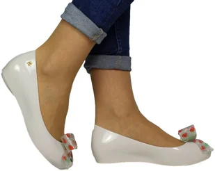 Baleriny Stylowe Melissa 33464-50753 Beige White_TN - MELISSA - Baleriny - miniaturka - grafika 1