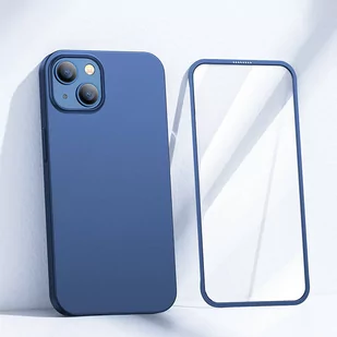 Joyroom 360 Full Case etui pokrowiec do iPhone 13 obudowa na tył i przód + szkło hartowane niebieski (JR-BP927 blue) - Etui i futerały do telefonów - miniaturka - grafika 2